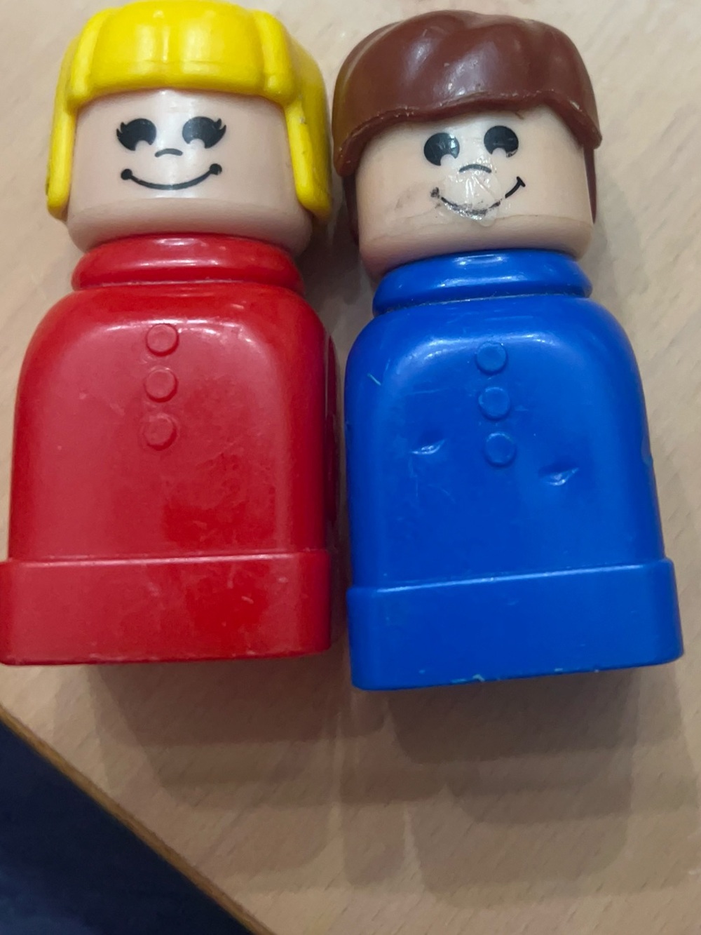 Vintage mega bloks girl and boy figures 70/80s